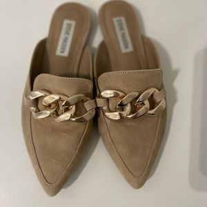 Steve Madden Finn Chain Mule - Tan Suede
